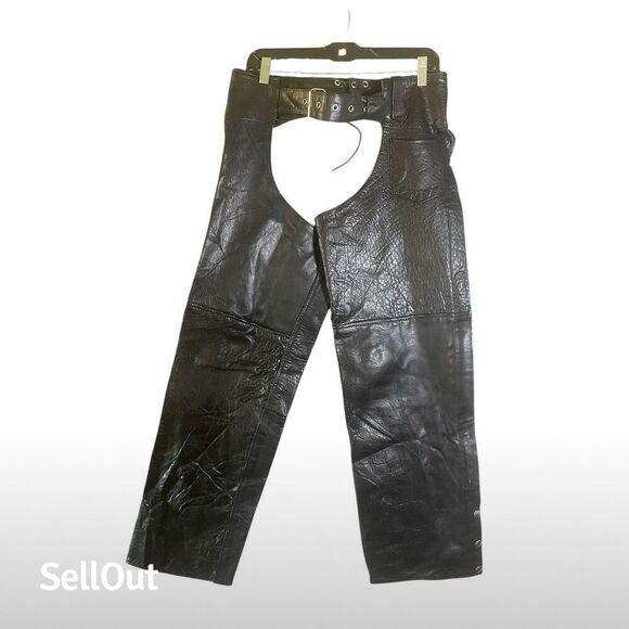 Silver Bike Women's Black Leather Motorcycle pants Size S - Picture 12 of 13